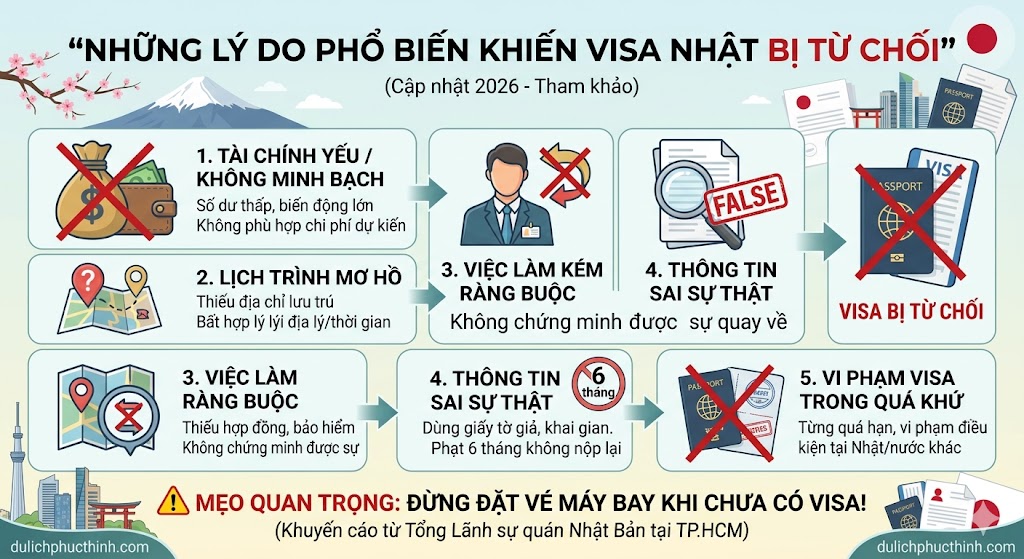 Những l&yacute; do khiến visa Nhật Bản bị từ chối v&agrave; c&aacute;ch tr&aacute;nh